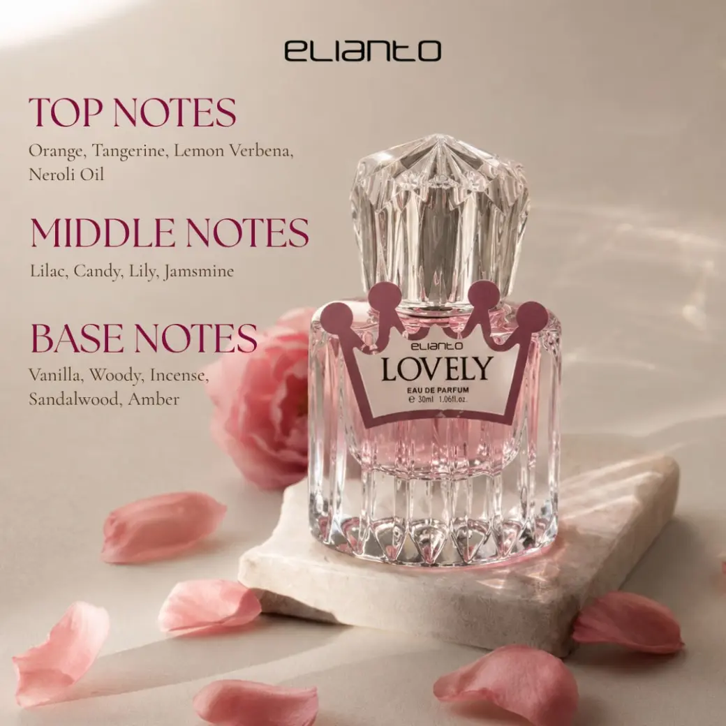 Elianto Queen Eau De Parfum - Women’s Perfume for Daily Wear, Fresh Floral Fruity Scent, Lovely Queen