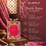Elianto Batik Eau De Parfum – Long-Lasting Floral Fragrance Inspired by Malaysian Heritage, Batik Raya