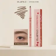 Elianto 3D Eyebrow Pencil -  Dual-Ended Brow Definer with Natural Finish, 01 Natural Brown