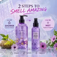Elianto Perfumed Shower Gel and Body Mist Set - Scented Refreshing Duo, photo 3