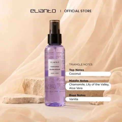 Elianto Body Mist (Coconut/ Watermelon/ Bubblegum Scent) 100ml – Lightweight and Non-Sticky, Bubblegum