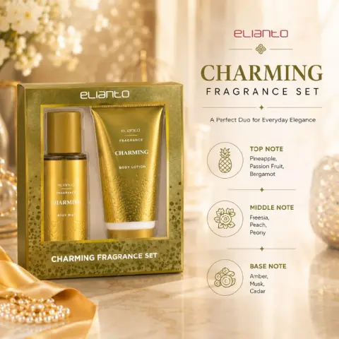 Elianto Fragrance Body Care Set – Body Mist & Body Lotion Duo for Long-Lasting Scent & Hydration, Charming Set