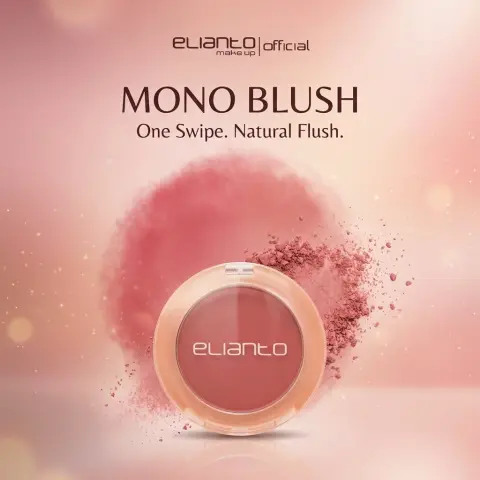 Elianto Mono Blush – Everyday Blusher for Fresh, Youthful Glow, photo 1