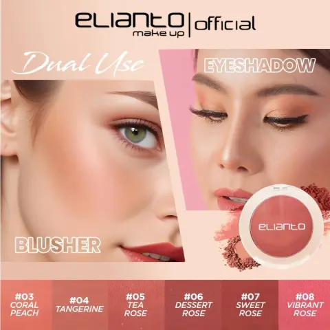 Elianto Mono Blush – Everyday Blusher for Fresh, Youthful Glow, photo 2