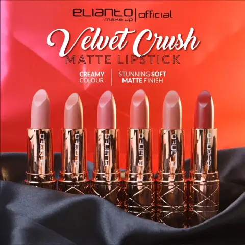 Elianto Velvet Crush Matte Lipstick -  Lightweight, Long-Lasting Soft Matte Finish, photo 1