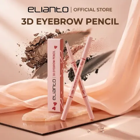 Elianto 3D Eyebrow Pencil -  Dual-Ended Brow Definer with Natural Finish, photo 1