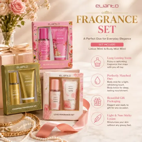 Elianto Fragrance Body Care Set – Body Mist & Body Lotion Duo for Long-Lasting Scent & Hydration, photo 2